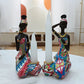 Kerzenhalter Kerzenständer für Kerzen Harz Kerzenhalter Statue Skulpturen Esstisch Dekorationen Wohnzimmer Afrikanische Frauen