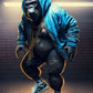 Leinwandmalerei abstraktes Tier Löwe Panda Poster Rapper Stil Leinwanddruck Nachttischmalerei für Wohnwandkunst Dekoration Bild