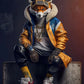 Leinwandmalerei abstraktes Tier Löwe Panda Poster Rapper Stil Leinwanddruck Nachttischmalerei für Wohnwandkunst Dekoration Bild