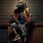Leinwandmalerei abstraktes Tier Löwe Panda Poster Rapper Stil Leinwanddruck Nachttischmalerei für Wohnwandkunst Dekoration Bild