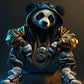 Leinwandmalerei abstraktes Tier Löwe Panda Poster Rapper Stil Leinwanddruck Nachttischmalerei für Wohnwandkunst Dekoration Bild