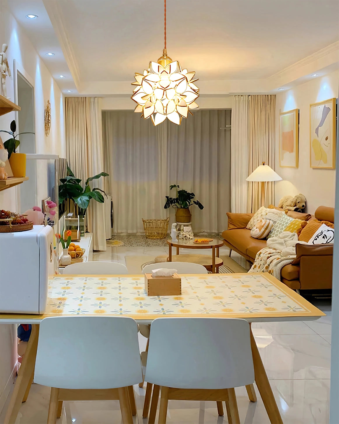Frendorf | Zefira Industrial LED Pendelleuchte | Modernes Design | Hängelampe | Deckenleuchte für Wohnzimmer und Esszimmer