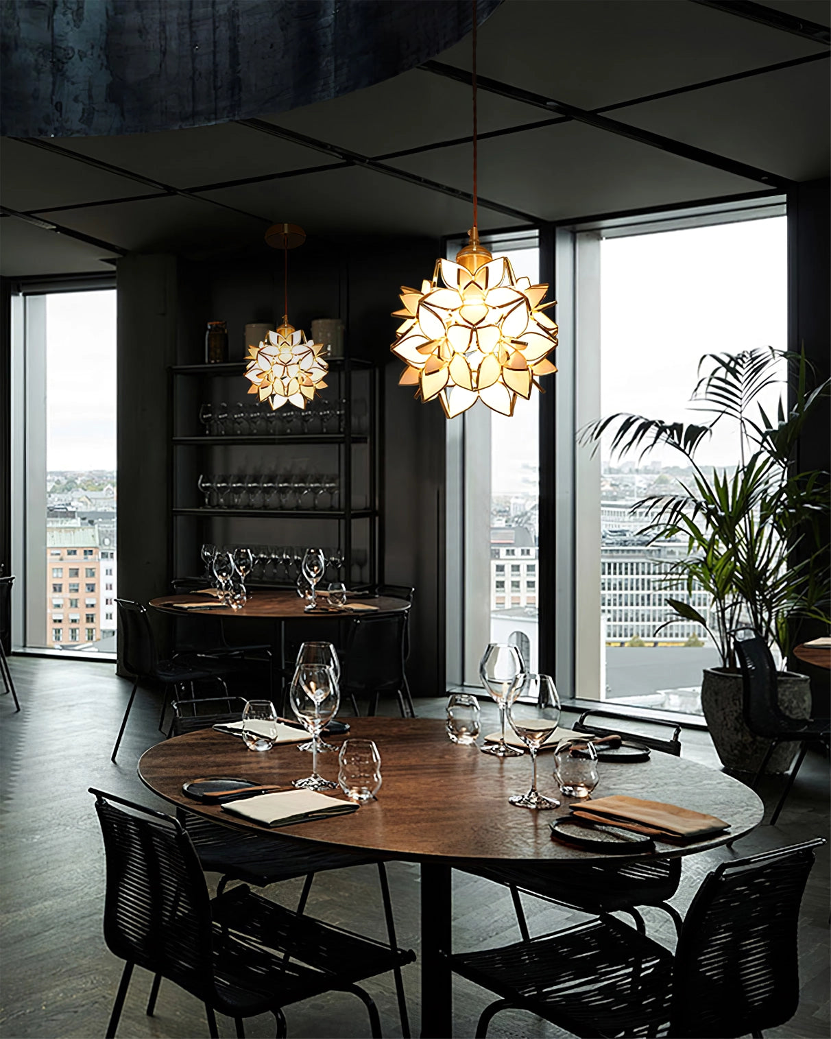 Frendorf | Zefira Industrial LED Pendelleuchte | Modernes Design | Hängelampe | Deckenleuchte für Wohnzimmer und Esszimmer