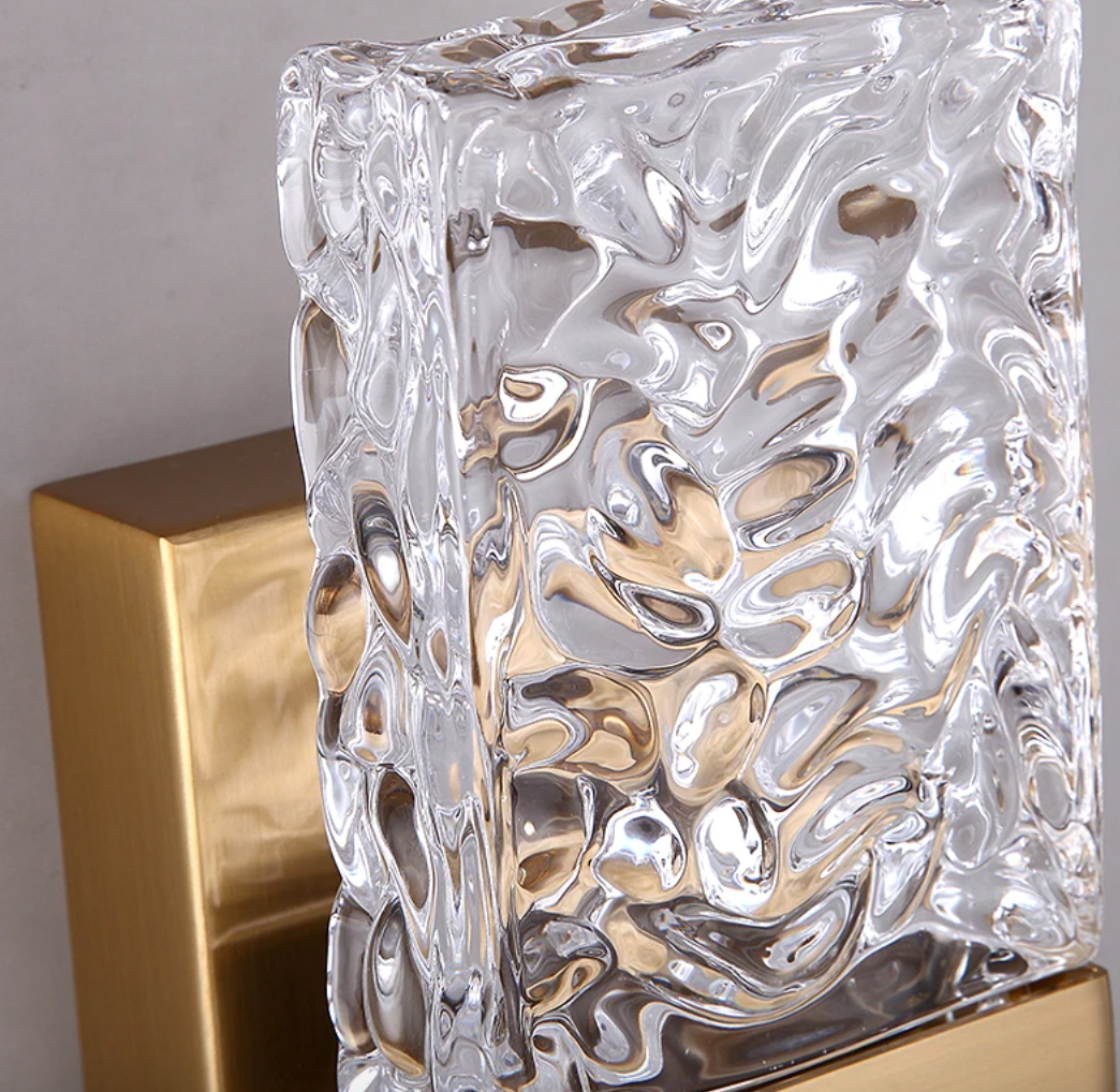 Frendorf | GlaciaLuxe LED Wandleuchte | Kristalldesign | Elegante Beleuchtung | Modern & Luxuriös