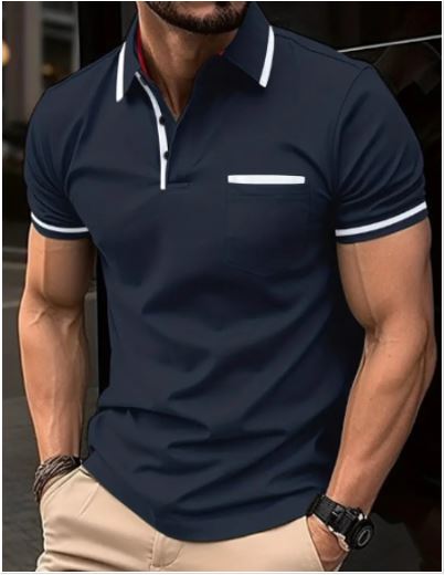 Frendorf | Atmungsaktives herren-golfshirt mit v-ausschnitt