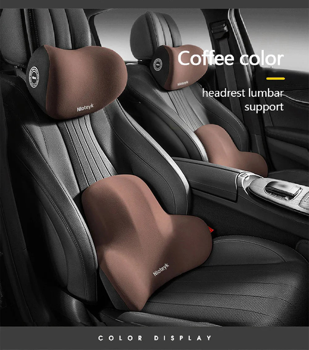 Frendorf | Auto Lendenwirbelstütze Rückenkissen und Nackenkissen