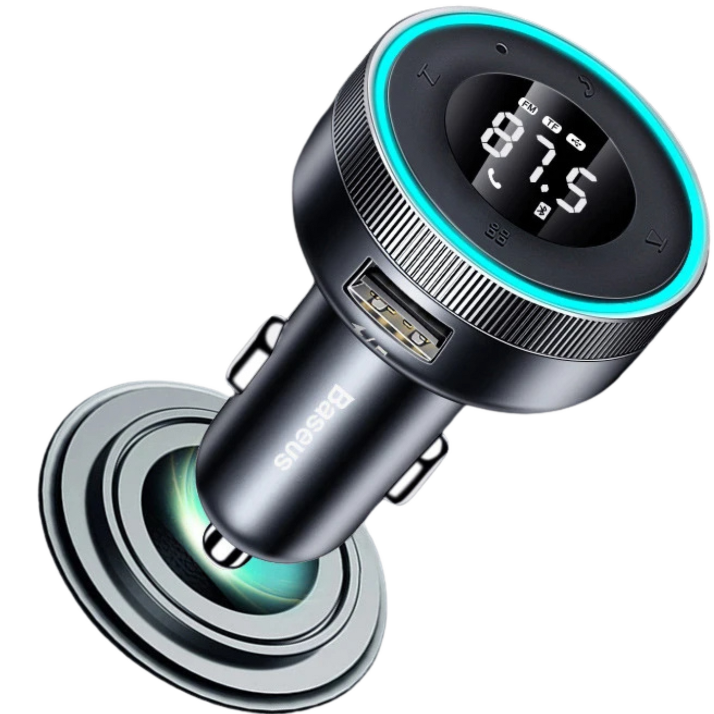 Frendorf | Hochwertiger FM-Transmitter, kabelloses Auto, Bluetooth 5.0, USB-Ladegerät, Auto-Aux-Radio, MP3-Player, Musik, Freisprecheinrichtung