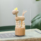 Cartoon Holzkunst bewegliche Puppe Schreibtischfigur Ornamente Clown Pferd Giraffe Hund Statue Handwerks Spielzeug Geschenke Wohnkultur