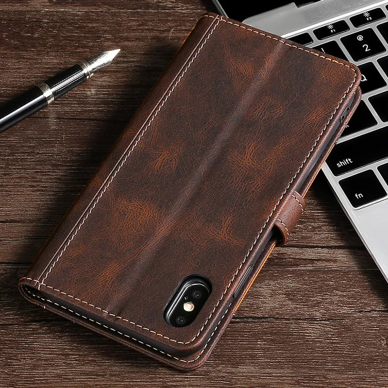 Frendorf | Wallet Magnetische Flip-Lederhülle für iPhone