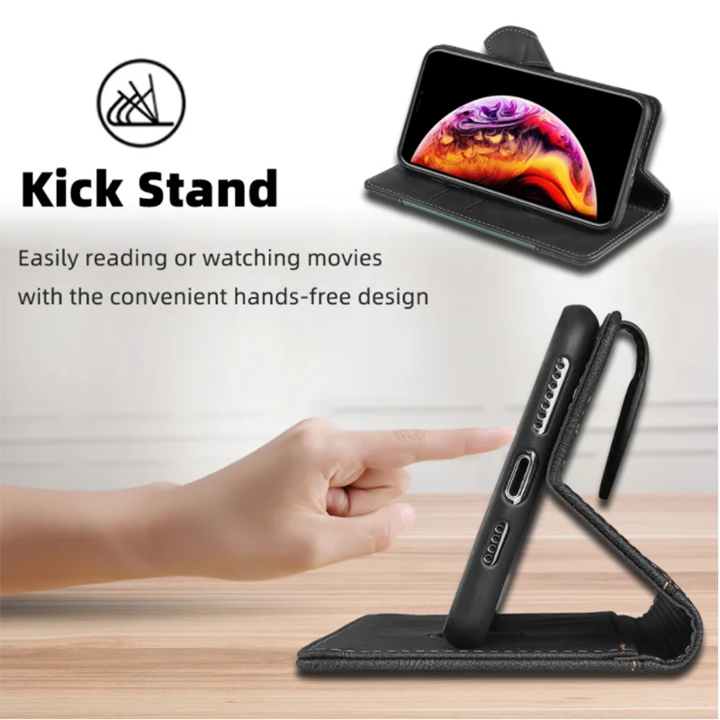 Frendorf | Wallet Magnetische Flip-Lederhülle für iPhone