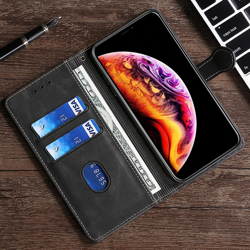 Frendorf | Wallet Magnetische Flip-Lederhülle für iPhone