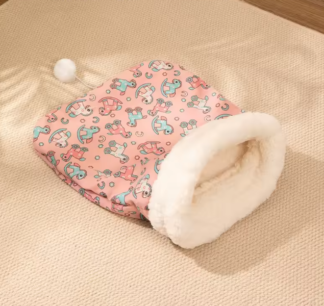 Frendorf |  Soft Fluffy Pocket-Schlafsack für Katzen &amp; Kleintiere