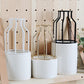 Frendorf | Artévo Eisen-Keramik Design Vase | Modernes Gittermuster | Elegante Dekoration | Für Wohnzimmer & Büro