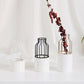 Frendorf | Artévo Eisen-Keramik Design Vase | Modernes Gittermuster | Elegante Dekoration | Für Wohnzimmer & Büro