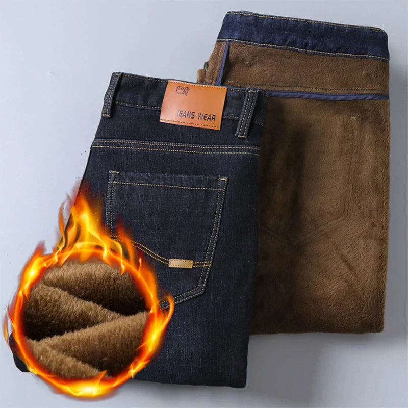 Frendorf | LOUIS | Modische Wärme mit FREEZEFRAME DENIM | Winterhose Herren mit Bulu