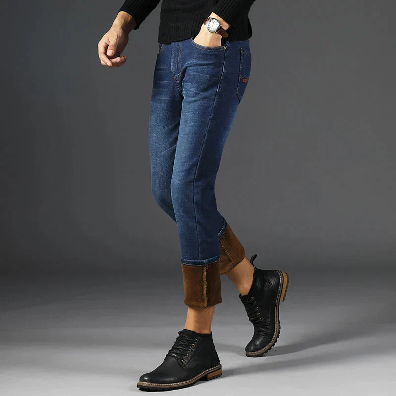 Frendorf | LOUIS | Modische Wärme mit FREEZEFRAME DENIM | Winterhose Herren mit Bulu