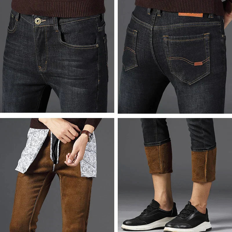 Frendorf | LOUIS | Modische Wärme mit FREEZEFRAME DENIM | Winterhose Herren mit Bulu