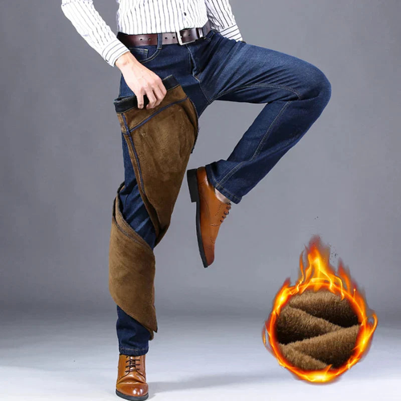 Frendorf | LOUIS | Modische Wärme mit FREEZEFRAME DENIM | Winterhose Herren mit Bulu