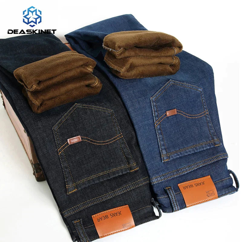 Frendorf | LOUIS | Modische Wärme mit FREEZEFRAME DENIM | Winterhose Herren mit Bulu