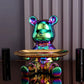 Keramische Farbige Plattenbären Aufbewahrungsbox Home Living Neues Zimmer Desktop Aufbewahrungstablett Dekorative Statue Sparschwein Ornamente