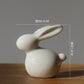 Keramische niedliche reinen weißen Hasenfiguren Porzellan Tisch Heimdekoration China Geschenk moderne Statue handgefertigte Einrichtungsgegenstände DHYY05