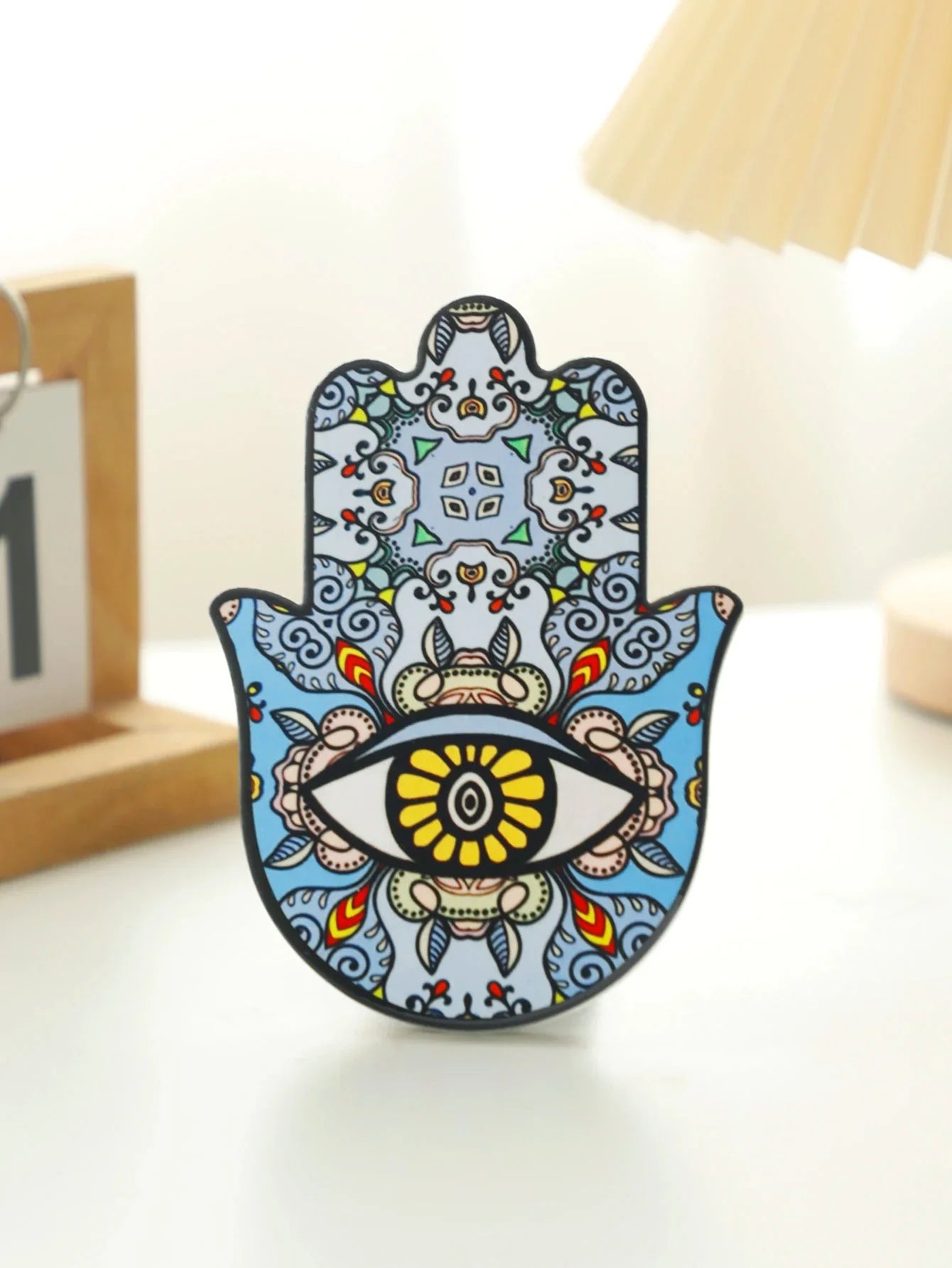 Keramische Evil Eye Hamsa Hand Schreibtischornament Schreibtischdekoration Heimdecorations Schreibtischzubehör Gothic Heimdekoration Tischdekorationsartikel