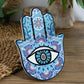 Keramische Evil Eye Hamsa Hand Schreibtischornament Schreibtischdekoration Heimdecorations Schreibtischzubehör Gothic Heimdekoration Tischdekorationsartikel