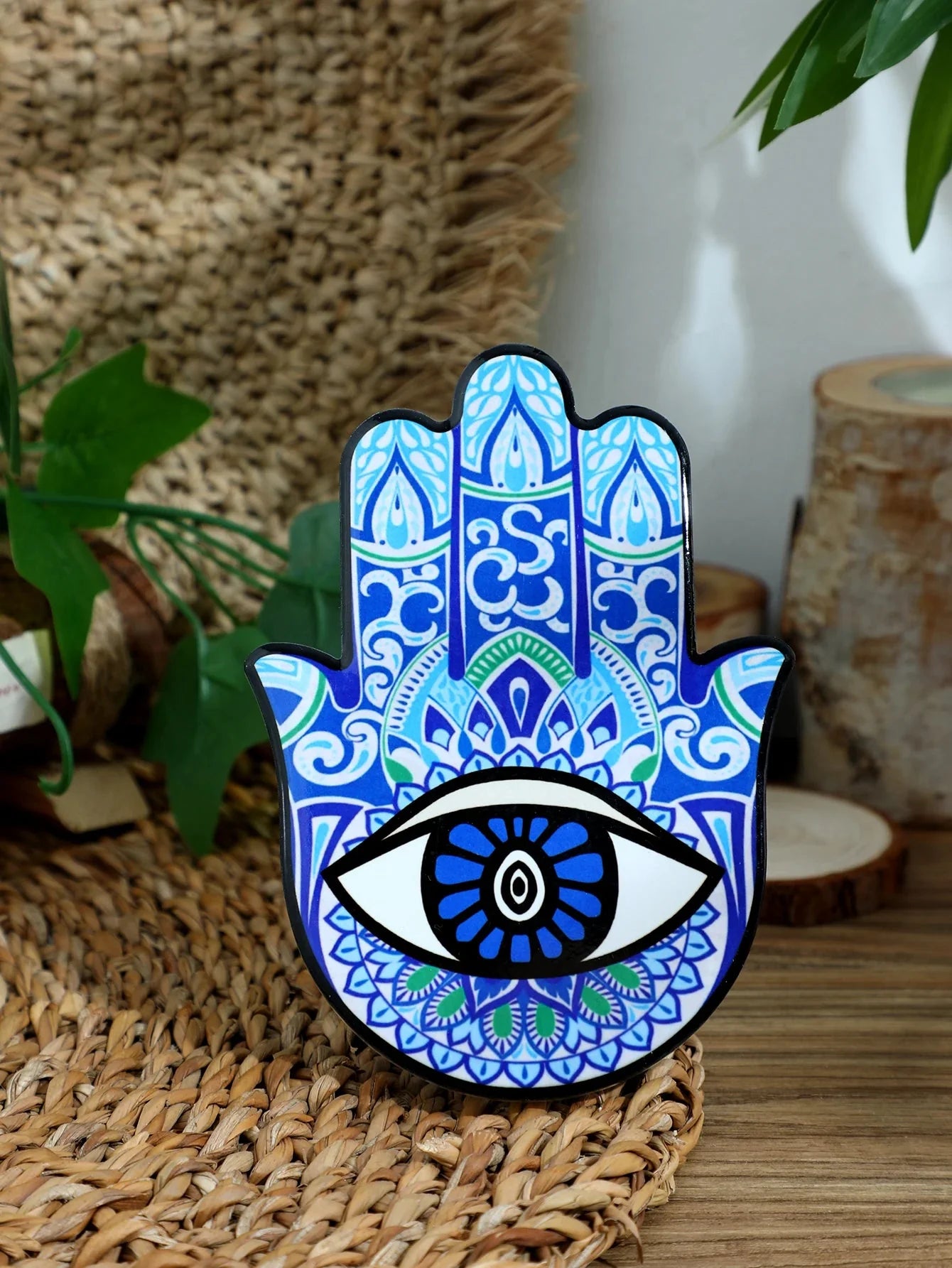 Keramische Evil Eye Hamsa Hand Schreibtischornament Schreibtischdekoration Heimdecorations Schreibtischzubehör Gothic Heimdekoration Tischdekorationsartikel