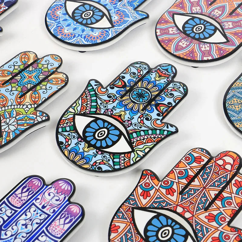 Keramische Evil Eye Hamsa Hand Schreibtischornament Schreibtischdekoration Heimdecorations Schreibtischzubehör Gothic Heimdekoration Tischdekorationsartikel