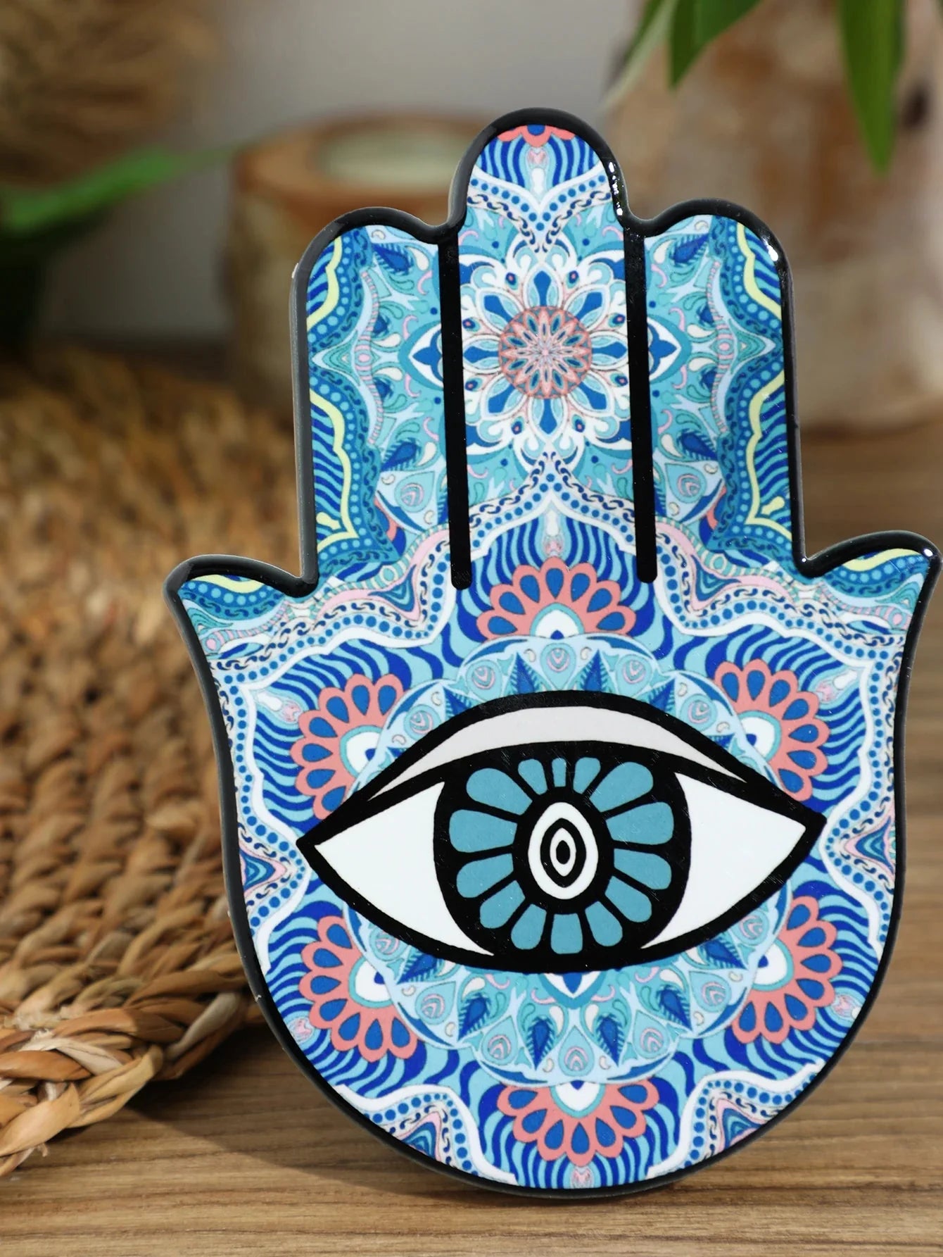 Keramische Evil Eye Hamsa Hand Schreibtischornament Schreibtischdekoration Heimdecorations Schreibtischzubehör Gothic Heimdekoration Tischdekorationsartikel