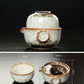 Keramisches Gaiwan-Set kuai ke Teeset Camping Kung Fu Teeset 1 Teekanne 1 Tasse Reise-Teekanne Kaffeetasse Wasserbecher Bürokessel Trinkgeschirr