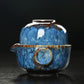 Keramisches Gaiwan-Set kuai ke Teeset Camping Kung Fu Teeset 1 Teekanne 1 Tasse Reise-Teekanne Kaffeetasse Wasserbecher Bürokessel Trinkgeschirr