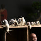 Keramische kleine Ornamente Bonsai Mikro-Landschaft kreative Schnecke Gartenarbeit Sukkulente Topfpflanze Landschaftsbau dekorative Handwerkskunst