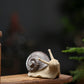 Keramische kleine Ornamente Bonsai Mikro-Landschaft kreative Schnecke Gartenarbeit Sukkulente Topfpflanze Landschaftsbau dekorative Handwerkskunst