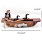 Keramische Fischerboot-Figuren für Aquarium Fischtank Landschaft Bonsai Steingarten Ornament Dekoration Feengarten Wohnkultur