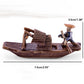 Keramische Fischerboot-Figuren für Aquarium Fischtank Landschaft Bonsai Steingarten Ornament Dekoration Feengarten Wohnkultur