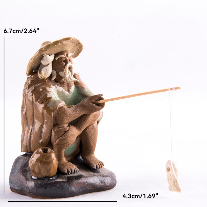 Keramische Fischerboot-Figuren für Aquarium Fischtank Landschaft Bonsai Steingarten Ornament Dekoration Feengarten Wohnkultur
