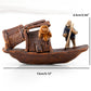 Keramische Fischerboot-Figuren für Aquarium Fischtank Landschaft Bonsai Steingarten Ornament Dekoration Feengarten Wohnkultur
