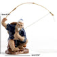 Keramische Fischerboot-Figuren für Aquarium Fischtank Landschaft Bonsai Steingarten Ornament Dekoration Feengarten Wohnkultur