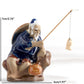 Keramische Fischerboot-Figuren für Aquarium Fischtank Landschaft Bonsai Steingarten Ornament Dekoration Feengarten Wohnkultur