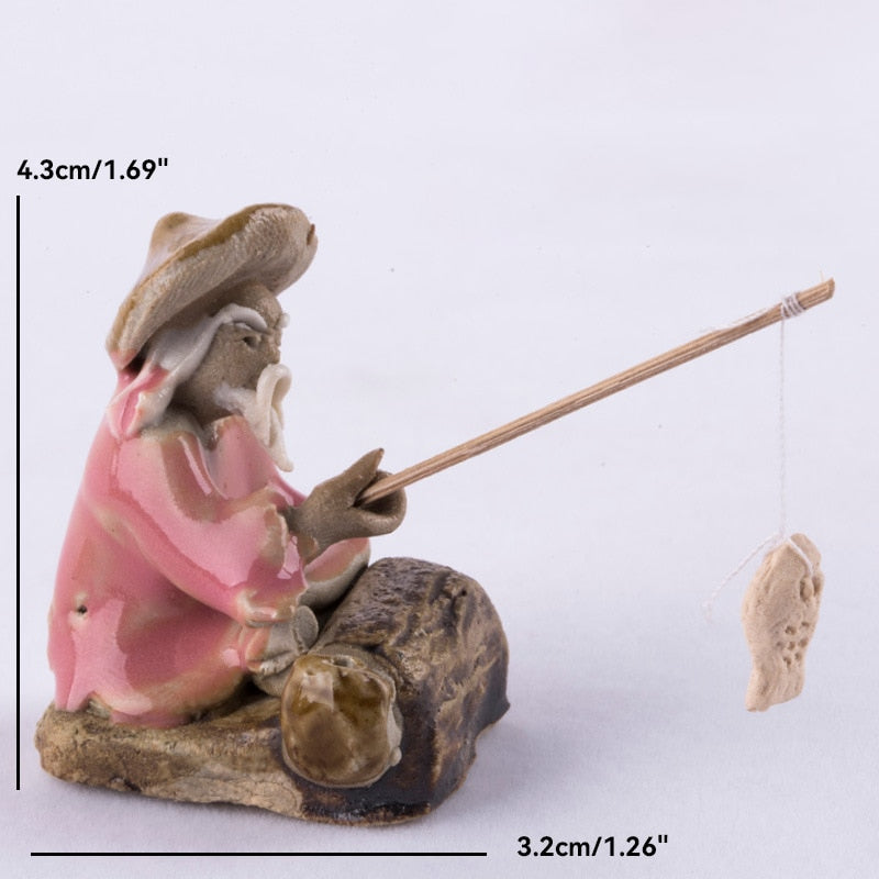 Keramische Fischerboot-Figuren für Aquarium Fischtank Landschaft Bonsai Steingarten Ornament Dekoration Feengarten Wohnkultur