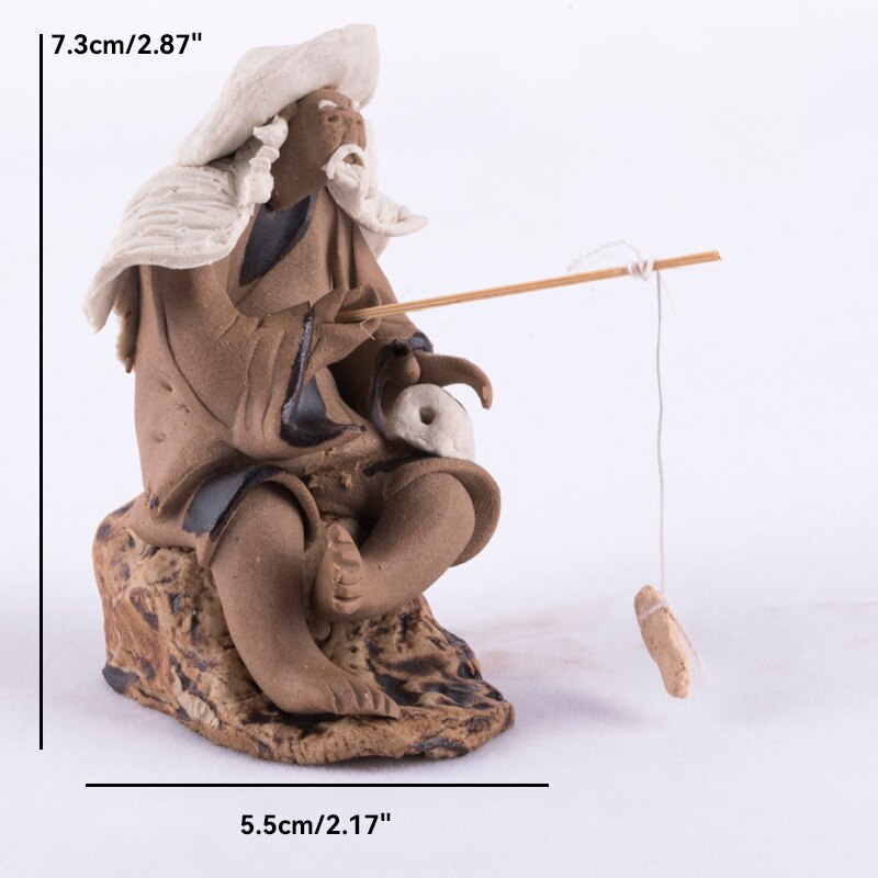 Keramische Fischerboot-Figuren für Aquarium Fischtank Landschaft Bonsai Steingarten Ornament Dekoration Feengarten Wohnkultur