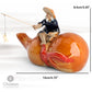 Keramische Fischerboot-Figuren für Aquarium Fischtank Landschaft Bonsai Steingarten Ornament Dekoration Feengarten Wohnkultur