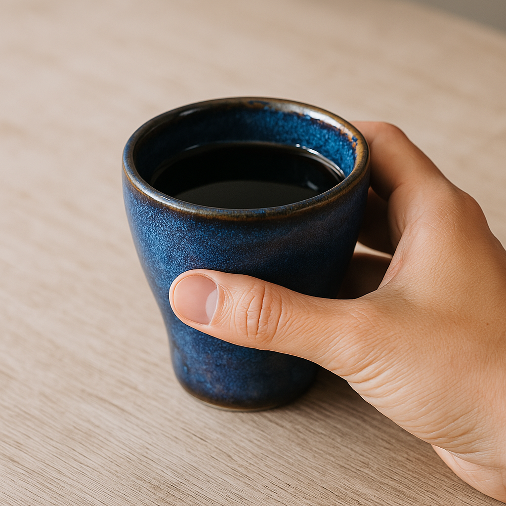 Frendorf | Blaue Flambe Teetasse - Elegante Keramik-Tee-Tasse mit einzigartiger Flambe-Glasur - Perfekt für Teeliebhaber, Kaffee, Heißgetränke - Ideal für den täglichen Gebrauch, besondere Anlässe und Geschenke - Langlebiges, stilvolles Design