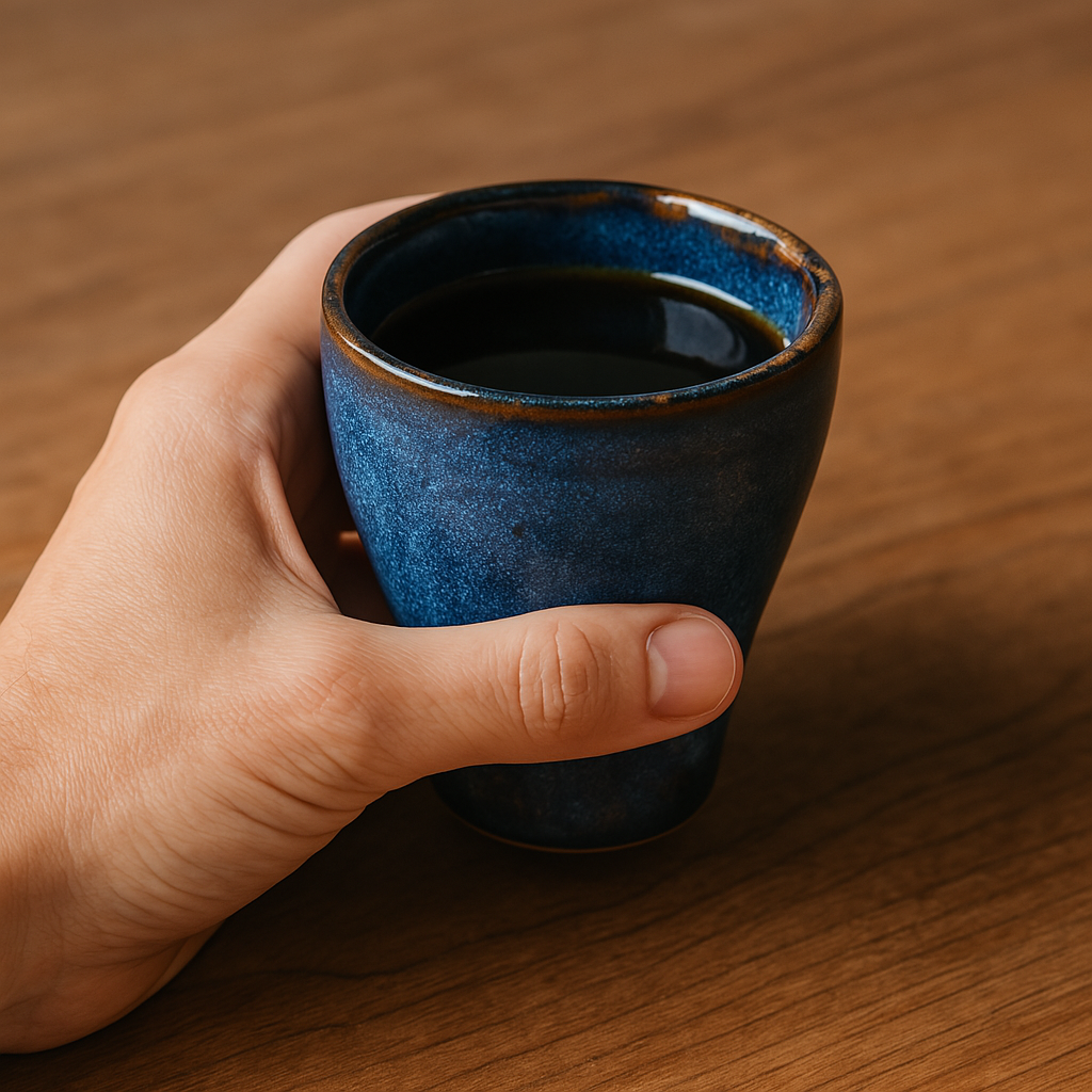 Frendorf | Blaue Flambe Teetasse - Elegante Keramik-Tee-Tasse mit einzigartiger Flambe-Glasur - Perfekt für Teeliebhaber, Kaffee, Heißgetränke - Ideal für den täglichen Gebrauch, besondere Anlässe und Geschenke - Langlebiges, stilvolles Design