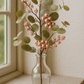 Frendorf | Blush Berry Spray 50 cm – Elegante künstliche Spray mit sanften Blütenbeeren und zartem Laub – Perfekt für florale Arrangements, Kränze, Sträuße und saisonale Wohnkultur
