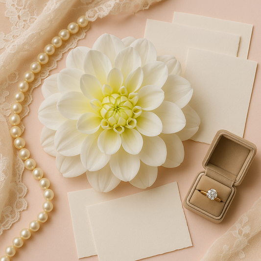 Frendorf | 34 cm Künstliche Dahlienblume Realistischer Fake-Dahlienstrauß für Wohnkultur Hochzeitsarrangements Tischdekorationen und Blumenarrangements Lebenstaugliche Kunst-Dahlie mit weichen Blütenblättern und strapazierfähigen Stielen
