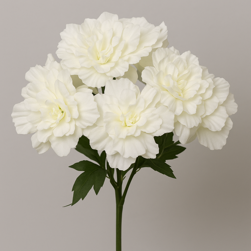Frendorf | Bouquet Weiße Blume 30 cm - Eleganter künstlicher weißer Blumenstrauß - Perfekt für Blumenarrangements, Tischmittelpunkte, Kränze und Wohnkultur - Langlebig und pflegeleicht