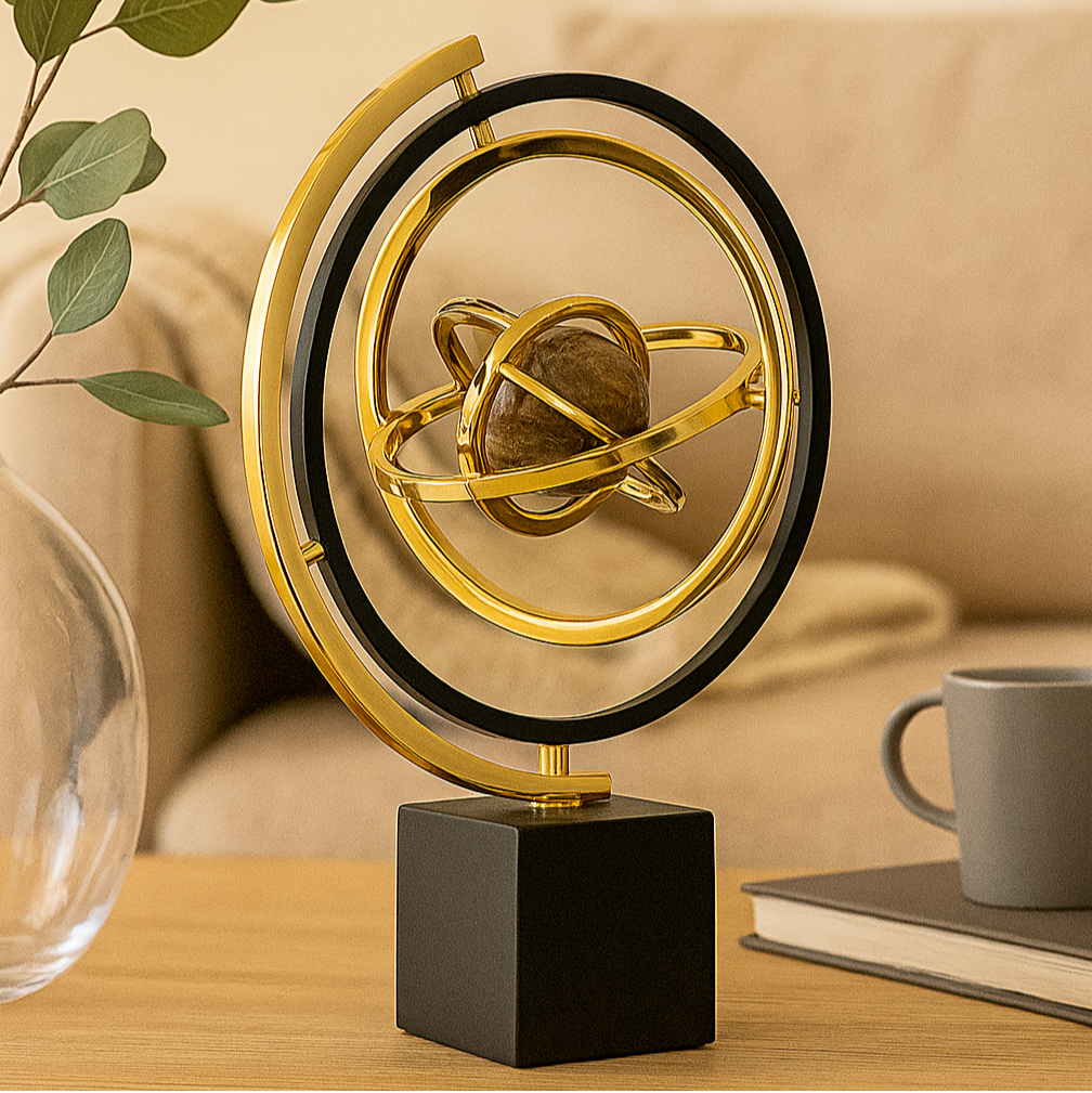 Frendorf | Aurevia – Handgefertigte Skulptur mit Marmorbasis für elegante Wohnraumgestaltung