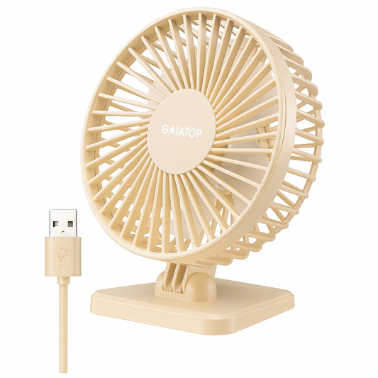Frendorf | BreezePro Lunara | USB Mini Fan | 3 Speed Levels | Compact & Quiet | For Home & Travel